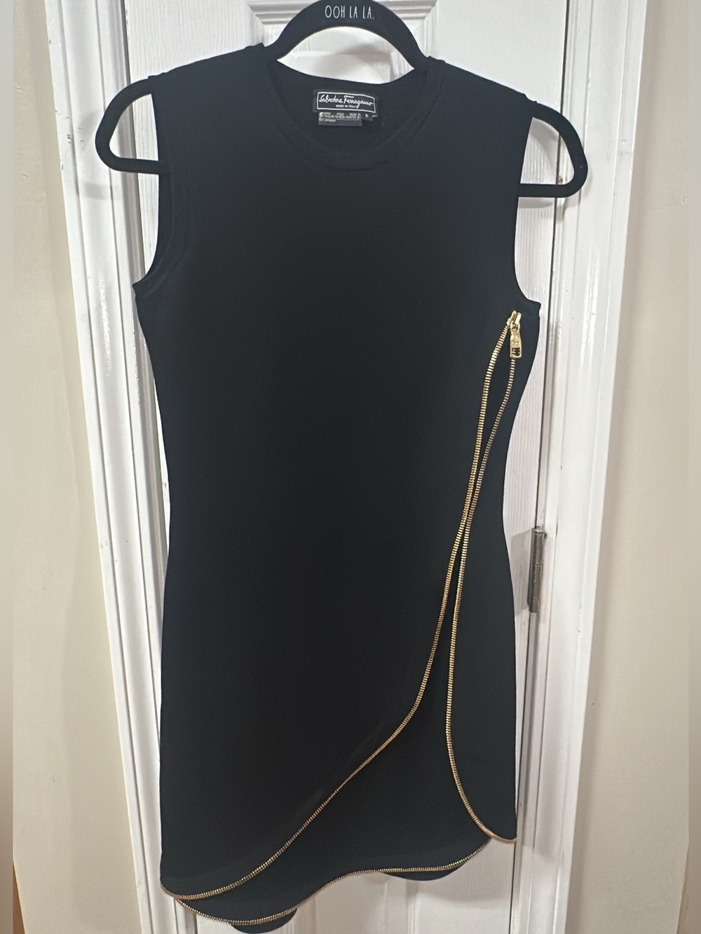 Salvatore Ferragamo diagonal zip fastener designknit sleeveless pit-pit15 (mix47